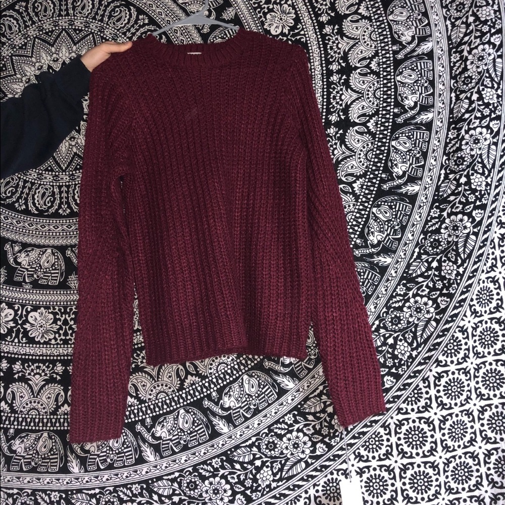 Burgundy sweater (never worn)